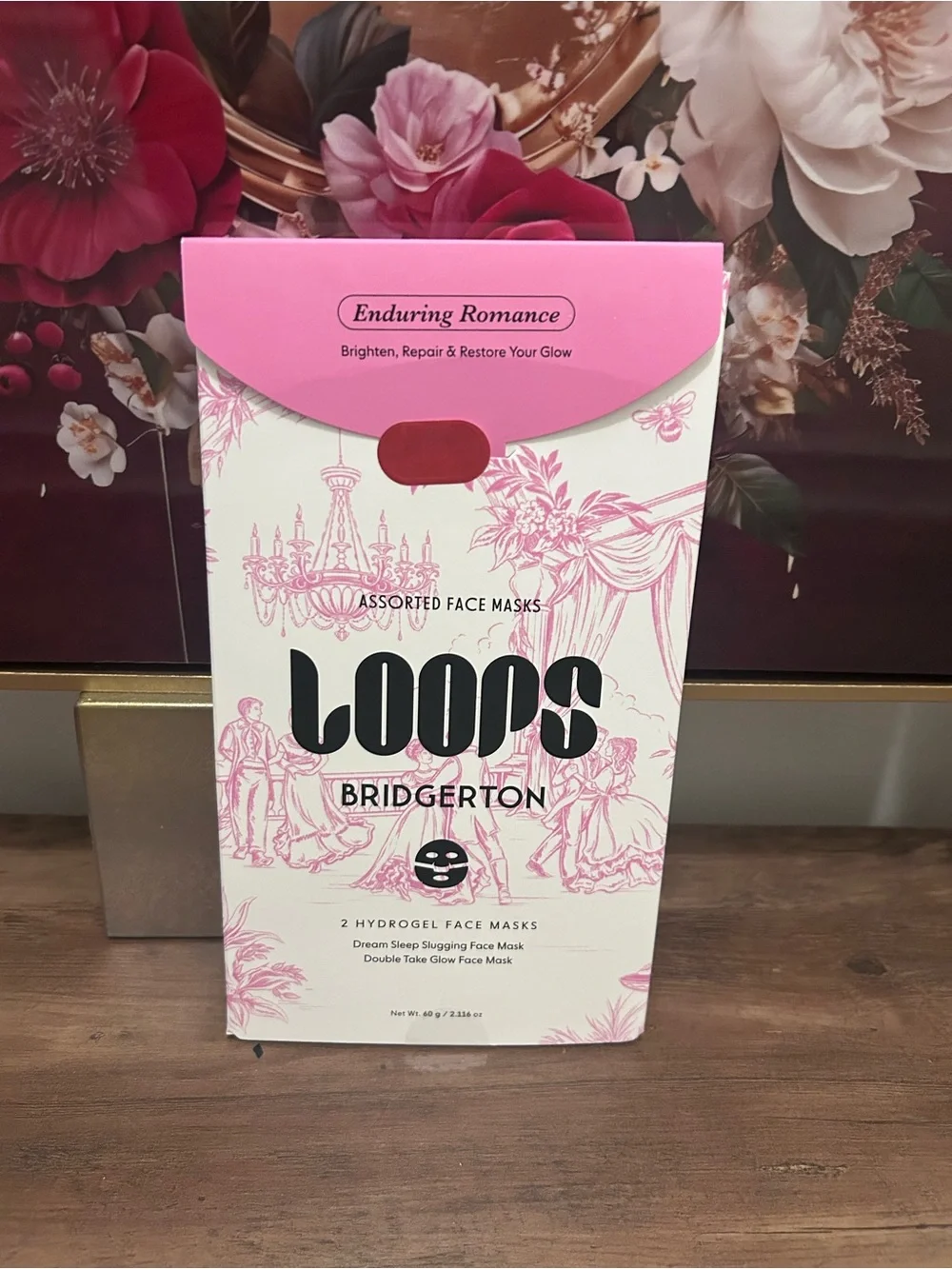 LOOPS x Bridgerton Enduring Romance Glow & Slugging Hydrogel Face Masks